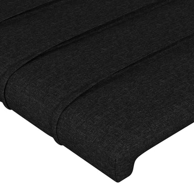 Sengeramme uden madras Sort 100x200 cm Stof