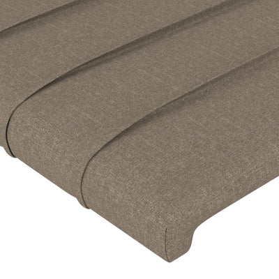 Sengeramme uden madras Taupe 100x200 cm Stof