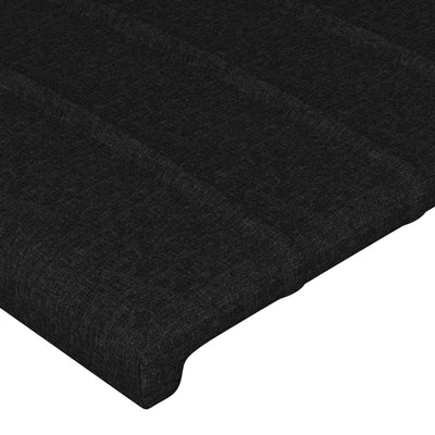 Sengeramme uden madras Sort 100x200 cm Stof