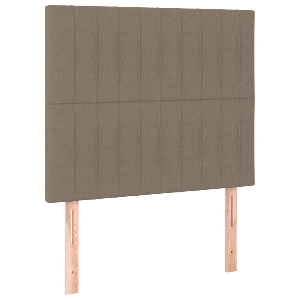 Sengeramme uden madras Taupe 100x200 cm Stof