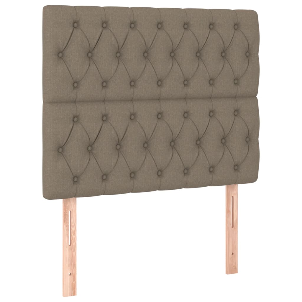 Sengeramme uden madras Taupe 100x200 cm Stof