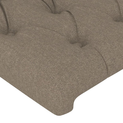 Sengeramme uden madras Taupe 100x200 cm Stof