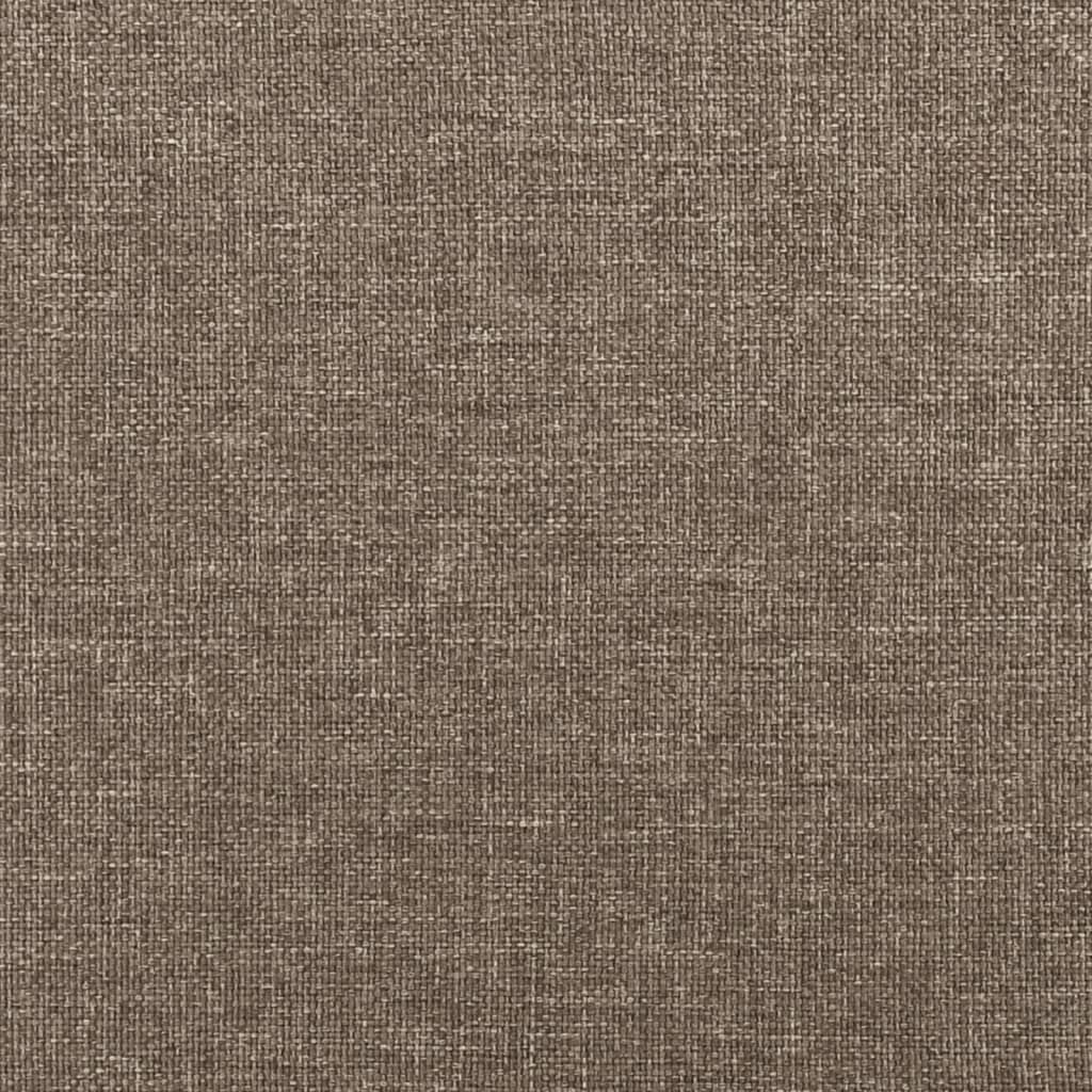 Sengeramme uden madras Taupe 120x200 cm Stof