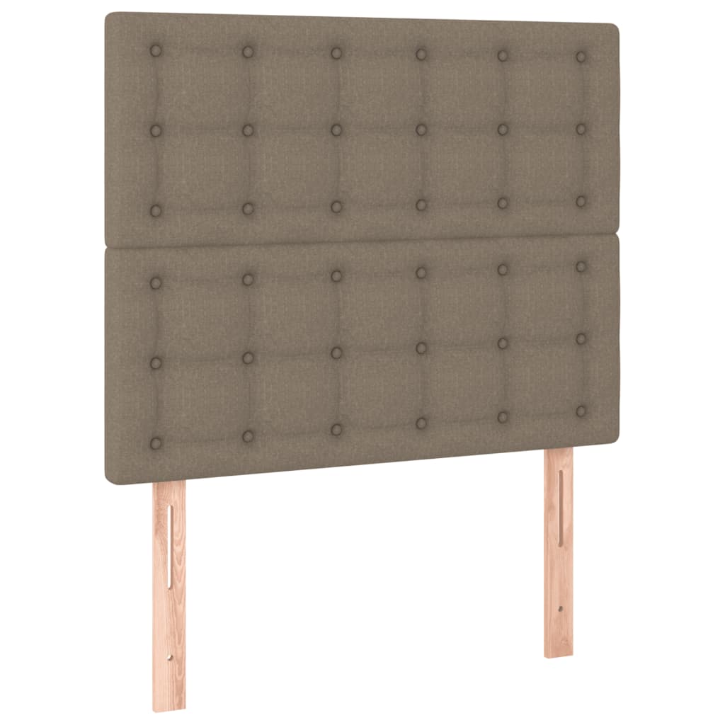 Sengeramme uden madras Taupe 100x200 cm Stof