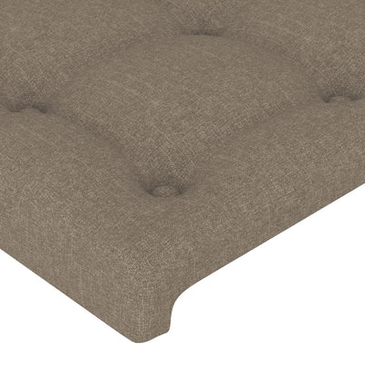 Sengeramme uden madras Taupe 100x200 cm Stof