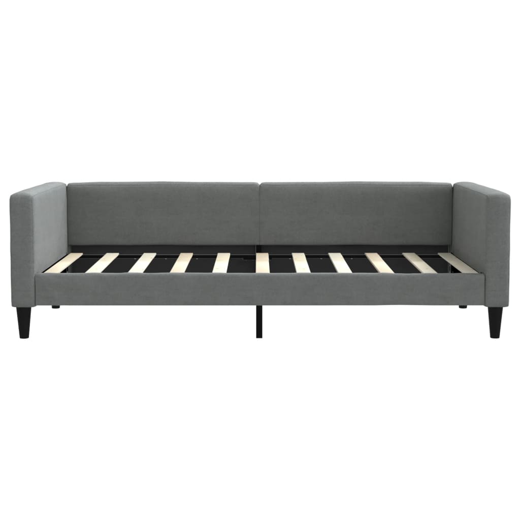 daybed med madras 90x190 cm stof mørkegrå