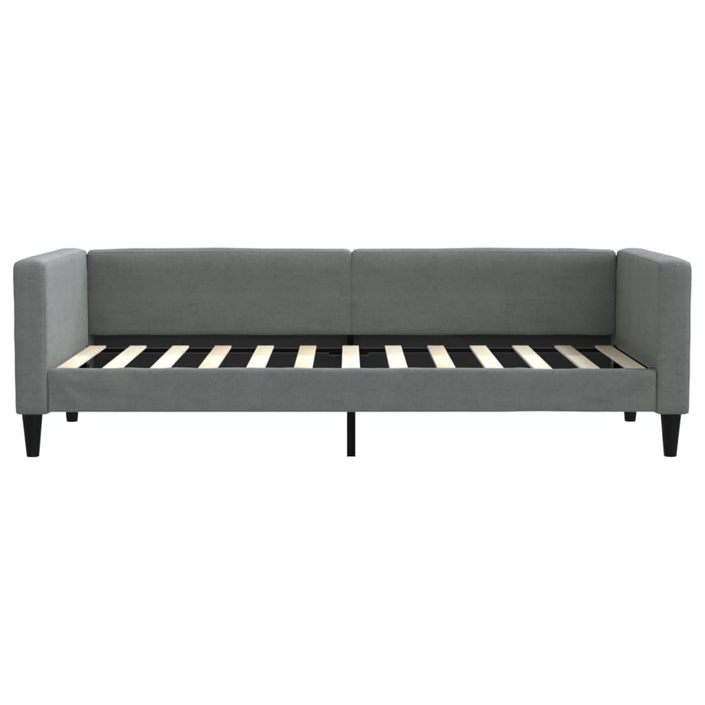 daybed med udtræk 80x200 cm stof mørkegrå