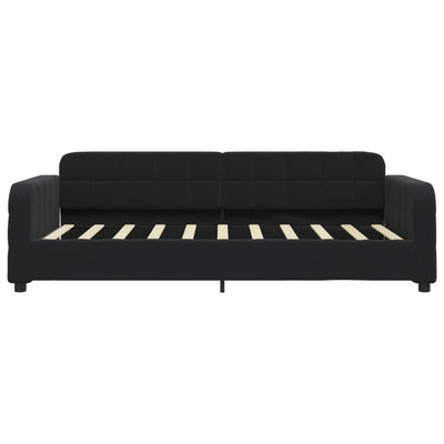 daybed med madras 90x190 cm velour sort
