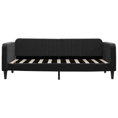 daybed med madras 90x190 cm velour sort