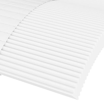 daybed med madras 90x200 cm stof cremefarvet