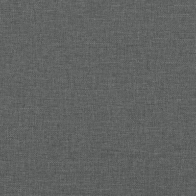 daybed med udtræk og madras 100x200 cm stof mørkegrå