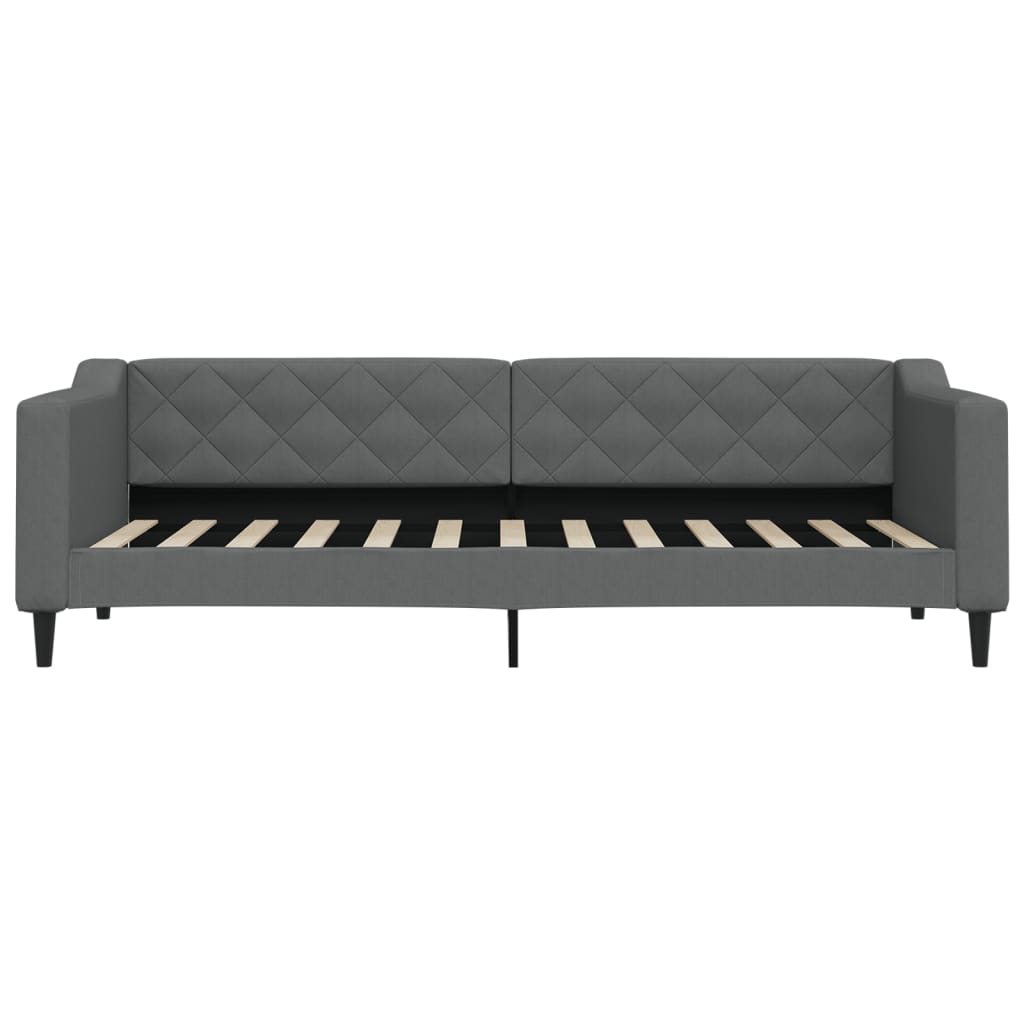 daybed med madras 80x200 cm stof mørkegrå