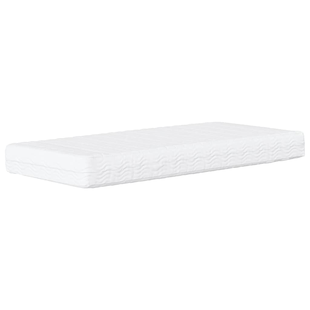 daybed med madras 90x190 cm stof lysegrå