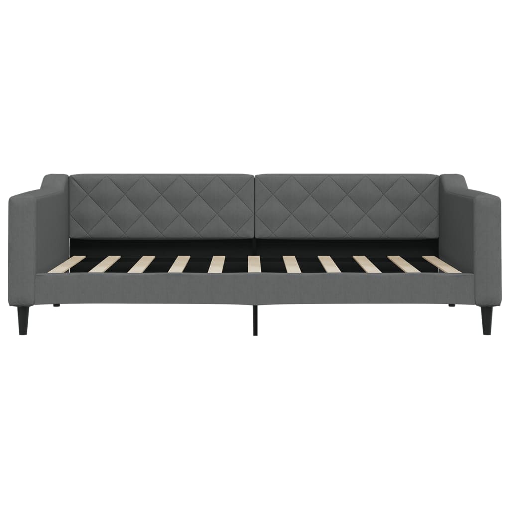 daybed med madras 90x190 cm stof mørkegrå