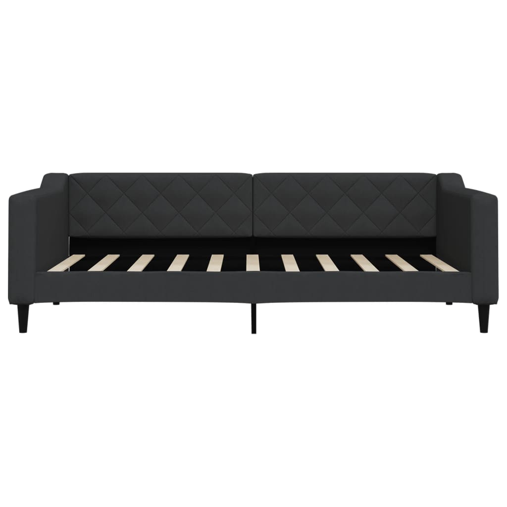 daybed med madras 90x190 cm stof sort