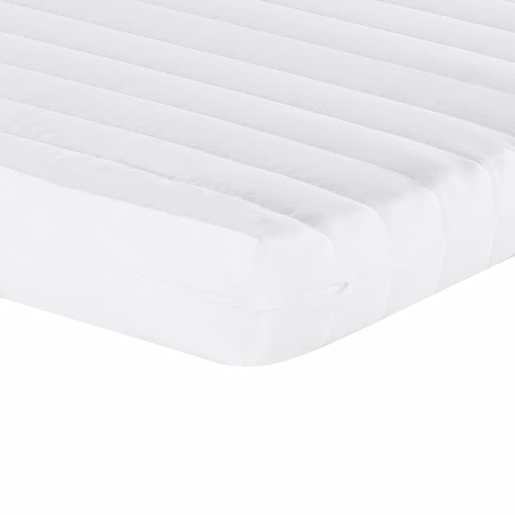 daybed med udtræk og madras 100x200 cm stof lysegrå