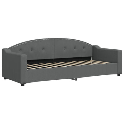 daybed med madras 80x200 cm stof mørkegrå