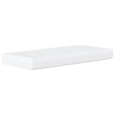 daybed med madras 90x200 cm stof cremefarvet