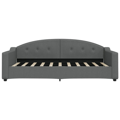 daybed med madras 90x190 cm stof mørkegrå