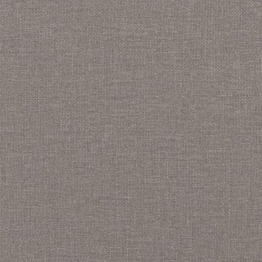 daybed med udtræk og madras 100x200 cm stof gråbrun