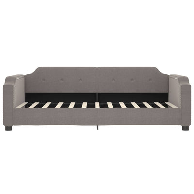 daybed med udtræk 100x200 cm stof gråbrun