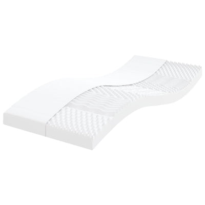 daybed med udtræk og madras 100x200 cm stof cremefarvet