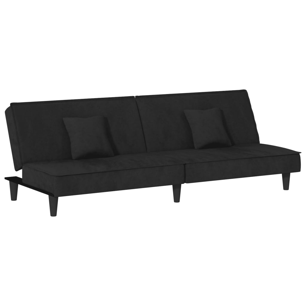 sovesofa velour sort