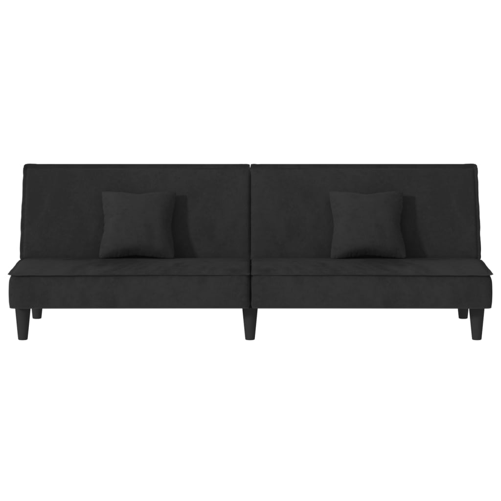 sovesofa velour sort