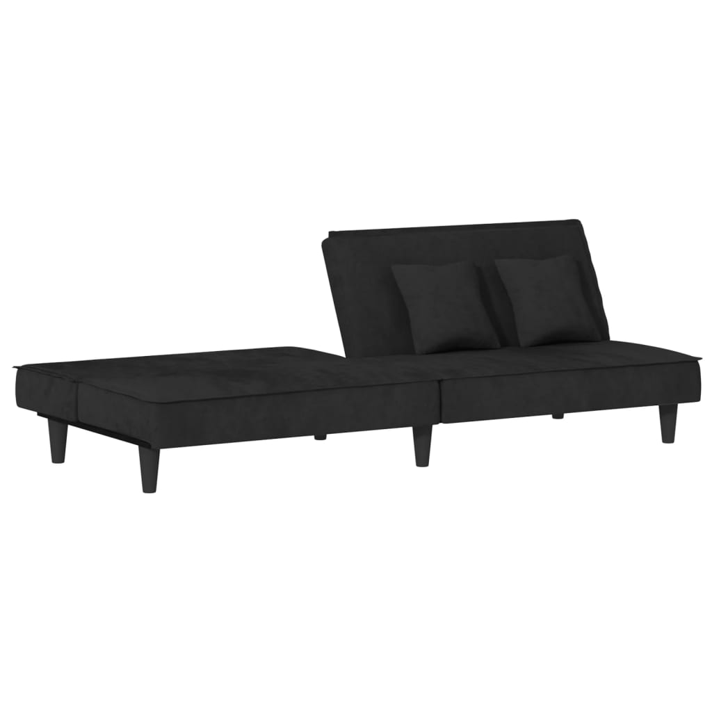 sovesofa velour sort