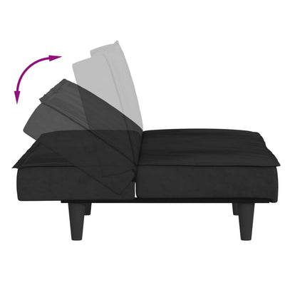 sovesofa velour sort