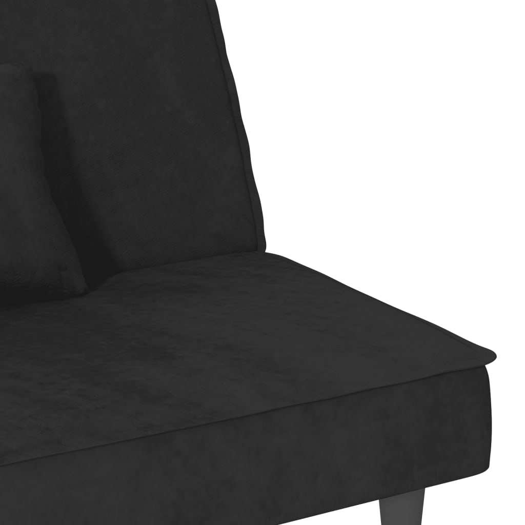 sovesofa velour sort