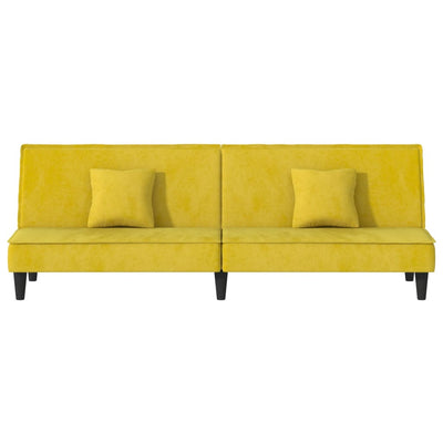 sovesofa velour gul