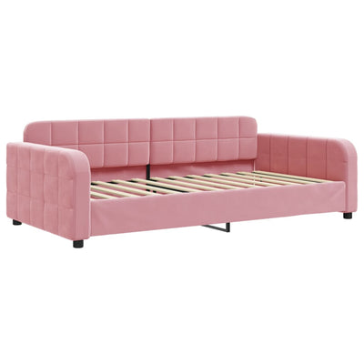 daybed 100x200 cm velour pink