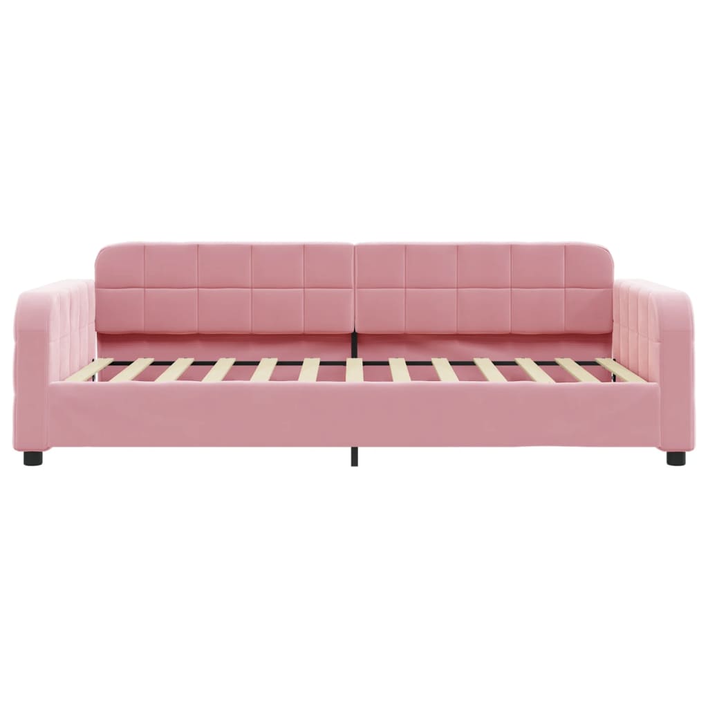 daybed 100x200 cm velour pink