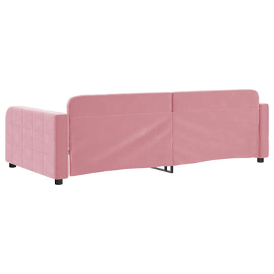 daybed 100x200 cm velour pink