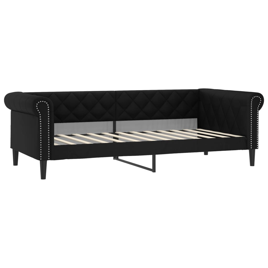 daybed 100x200 cm kunstlæder sort