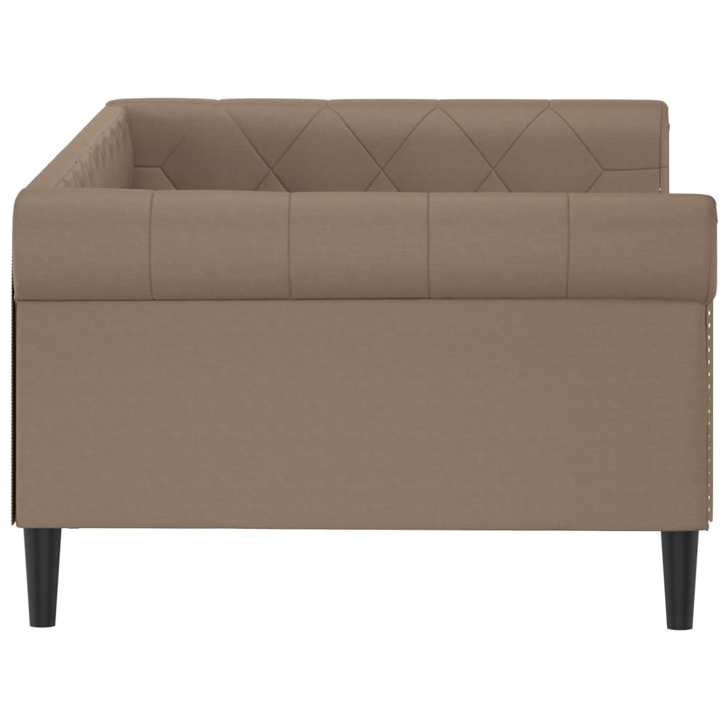 daybed 100x200 cm kunstlæder cappuccinofarvet