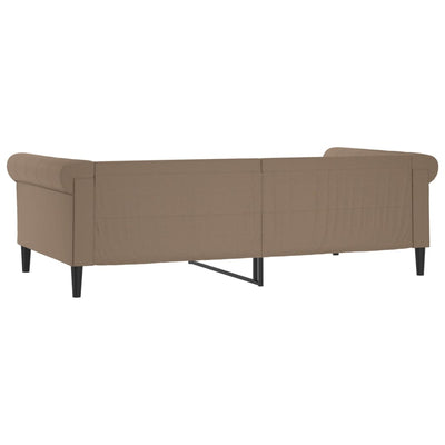 daybed 100x200 cm kunstlæder cappuccinofarvet