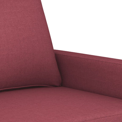sofasæt 4 dele med hynder stof vinrød