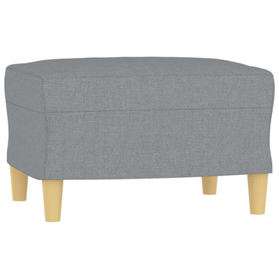 sofasæt 4 dele med hynder stof lysegrå