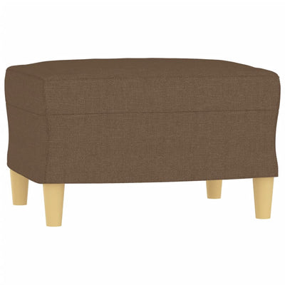 sofasæt 3 dele med hynder stof brun