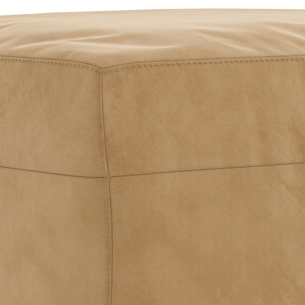 sofasæt 4 dele med hynder velour brun