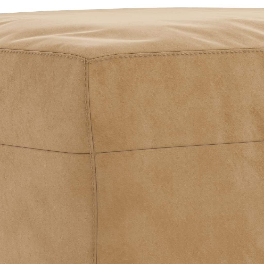 sofasæt 3 dele med puder velour brun