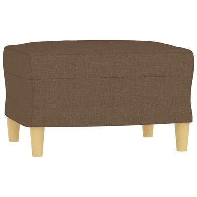 sofasæt 3 dele med hynder stof brun