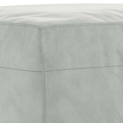 sofasæt 4 dele med hynder velour lysegrå