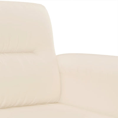 sofasæt 2 dele med hynder mikrofiberstof beige