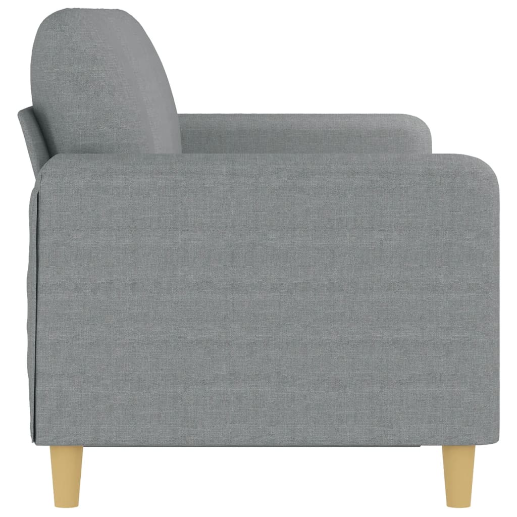 3-personers sofa 180 cm stof lysegrå