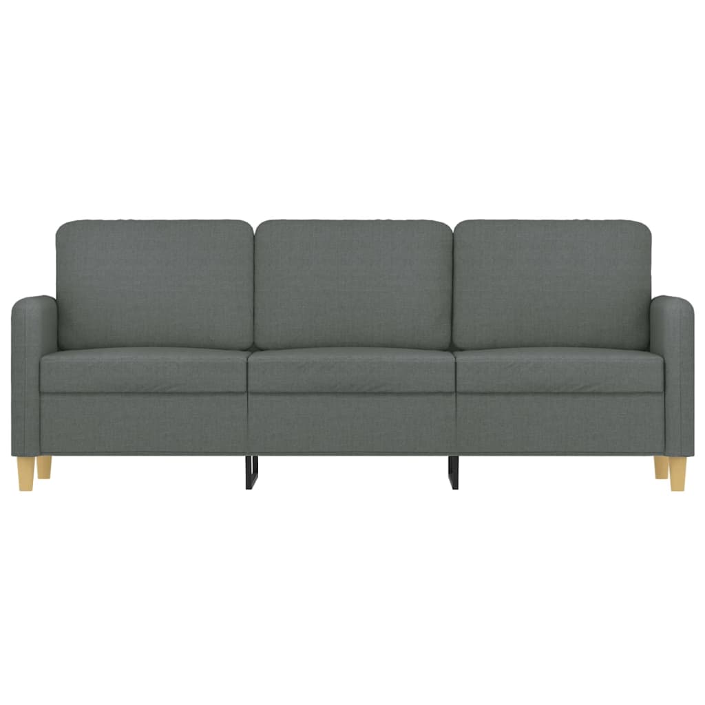 3-personers sofa 180 cm stof mørkegrå