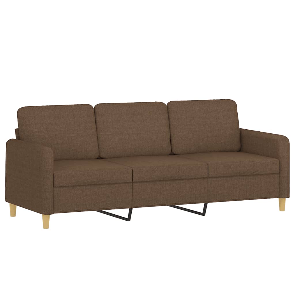 3-personers sofa 180 cm stof brun