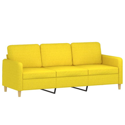 3-personers sofa 180 cm stof lysegul